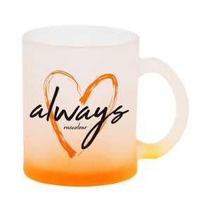 TAZA DE VIDRIO PAVONADO DE 11 OZ